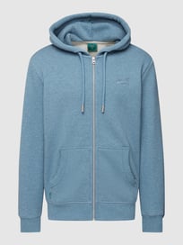Sweatjacke mit Logo-Stitching Modell 'VINTAGE LOGO' von Superdry Blau / Türkis - 3