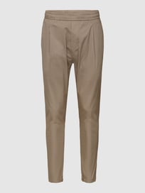 Stoffhose mit elastischem Bund von Stylebop Braun - 9