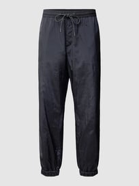 Trainingshose mit Kontraststreifen Modell 'Jogg-SWP-Stripe' von BOSS Blau / Türkis - 29
