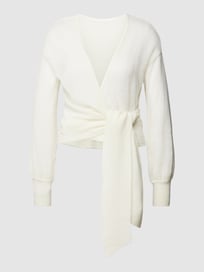 Gebreid jack in wikkellook met wol van V.M. Wit - 7