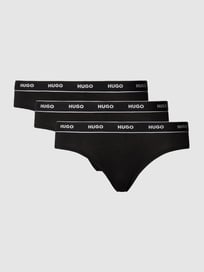 Slip met labelprint in een set van 3 stuks van HUGO Grijs / zwart - 25