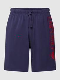 Pyjama-Hose mit Label-Print Modell 'SHINY' von Emporio Armani Blau / Türkis - 31