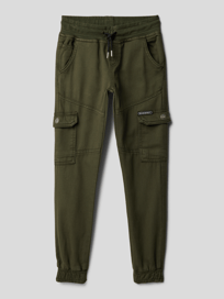 Cargohose mit Label-Details von Blue Effect Grün - 8