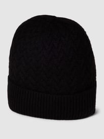 Beanie mit Strukturmuster von Christian Berg Woman Grau / Schwarz - 34