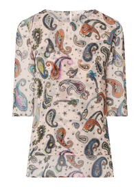 Shirt aus Krepp im Double Layer Look  von Frogbox Rosa - 16