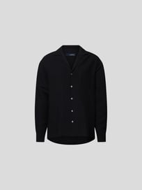 Freizeithemd mit Leinen-Anteil von Lardini Grau / Schwarz - 18
