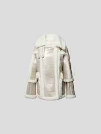 Daunenjacke mit Fellbesatz von Nicole Benisti Weiß - 23