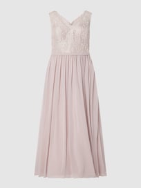 PLUS SIZE Abendkleid mit Effektgarn von My Mascara Curves Rosa - 10