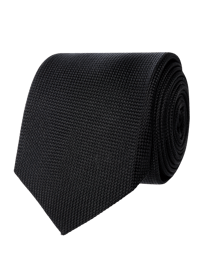 Krawatte aus reiner Seide (7 cm) von Blick Grau / Schwarz - 18