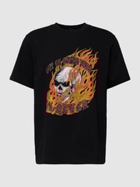 T-Shirt mit Motiv-Print von THE KOOPLES Grau / Schwarz - 25