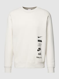 Sweatshirt mit Label-Print Modell 'CLUB' von Nike Weiß - 19