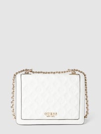 Handtas met all-over motief, model 'ABEY' van Guess Wit - 13
