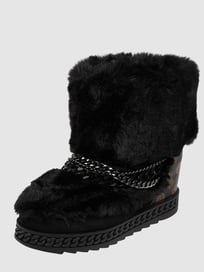 Boots mit Kettendetails von Guess Grau / Schwarz - 32