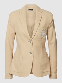 Blazer met labelstitching, model 'ANFISA van Lauren Ralph Lauren Wit - 12