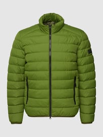 Gewatteerd jack met labelpatch van Marc O'Polo Groen - 18