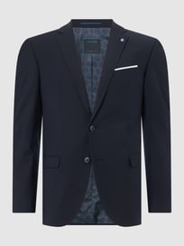 2-Knopf-Sakko mit Schurwoll-Anteil Modell 'Grant' - 'Futureflex' von Pierre Cardin Blau / Türkis - 39