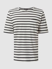 T-shirt met borstzak  van Esprit Collection Grijs / zwart - 25