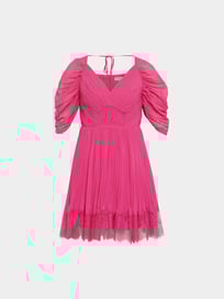 Minikleid mit Spitzen von Self-Portrait Rosa - 14