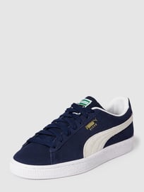 Sneakers met contrastgarnering, model 'SUEDE' van Puma Blauw / turquoise - 25