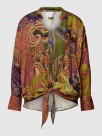 Blouseshirt met paisleymotief van Emily Van den Bergh Groen - 29