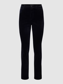 Broek in fluweellook van Marc Cain Blauw / turquoise - 38
