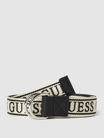 Gürtel mit Label-Print von Guess Weiß - 23