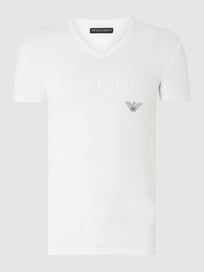 T-shirt met stretch  van Emporio Armani Wit - 35