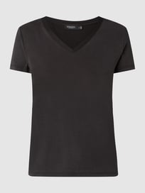 T-Shirt aus Modalmischung Modell 'Columbine' von Soaked in Luxury Grau / Schwarz - 30