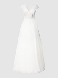 Brautkleid mit floraler Spitze von Luxuar Weiß - 35