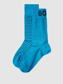 Kniekousen met labelopschrift, model 'Marc' van BOSS Blauw / turquoise - 41