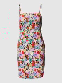 Mini-jurk met vierkante hals van Only Grijs / zwart - 38