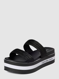 Slippers met plateauzool van Calvin Klein Jeans Grijs / zwart - 40