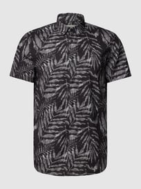 Vrijetijdsoverhemd met all-over motief van Tom Tailor Denim Grijs / zwart - 20