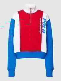 Sweatshirt mit Label-Print von Polo Ralph Lauren Rot - 28