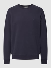 Sweatshirt mit Label-Stitching Modell 'BAARO' von Armedangels Blau / Türkis - 30