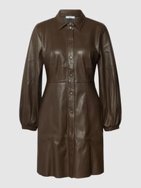 Minikleid in Leder-Optik von Jake*s Casual Braun - 2
