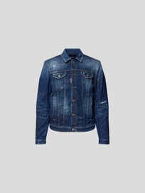 Jeansjacke im Used-Look von Dsquared2 Blau / Türkis - 1