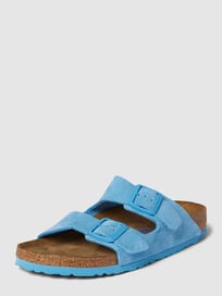 Sandalen met doornsluitingen in metallic van Birkenstock Blauw / turquoise - 46