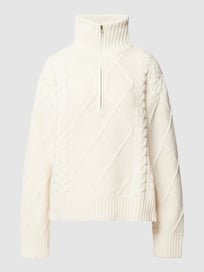 Gebreide pullover met kabelpatroon van NA-KD Wit - 9