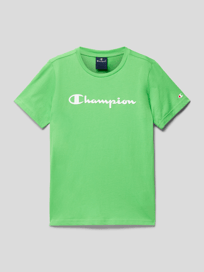 T-Shirt mit Label-Print von CHAMPION Grün - 10