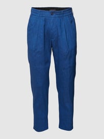 Broek met bandplooien, model 'Chasy' van Drykorn Blauw / turquoise - 22