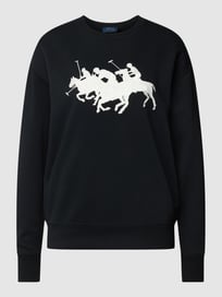 Sweatshirt mit Label-Stitching Modell 'HEARD' von Polo Ralph Lauren Grau / Schwarz - 18