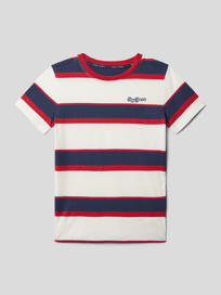 T-shirt met streepmotief, model 'BRADY' van Pepe Jeans Wit - 10