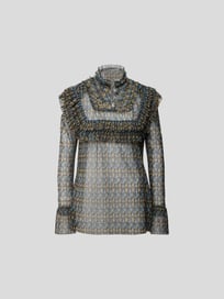 Bluse mit Allover-Muster von Philosophy di Lorenzo Ser Braun - 12