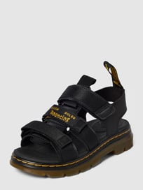 Sandalen met klittenbandsluitingen, model 'Callan' van Dr. Martens Grijs / zwart - 36
