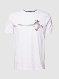T-shirt met labeldetail van Aeronautica Militare Wit - 3