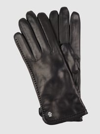 Leren handschoenen van Roeckl Grijs / zwart - 23