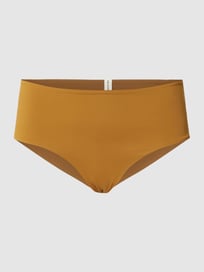 Bikinislip met labeldetail, model 'CHEEKY SHORTS' van Mymarini Geel - 44