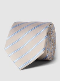 Stropdas van pure zijde (7 cm) van Monti Wit - 3