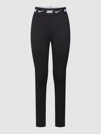 Legging in effen design met logodetail van Nike Grijs / zwart - 2